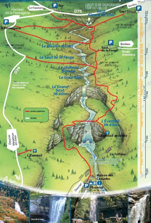 Bonlieu Gite Grande Capacite Au Calme Circuit Cascades Du Herisson מראה חיצוני תמונה